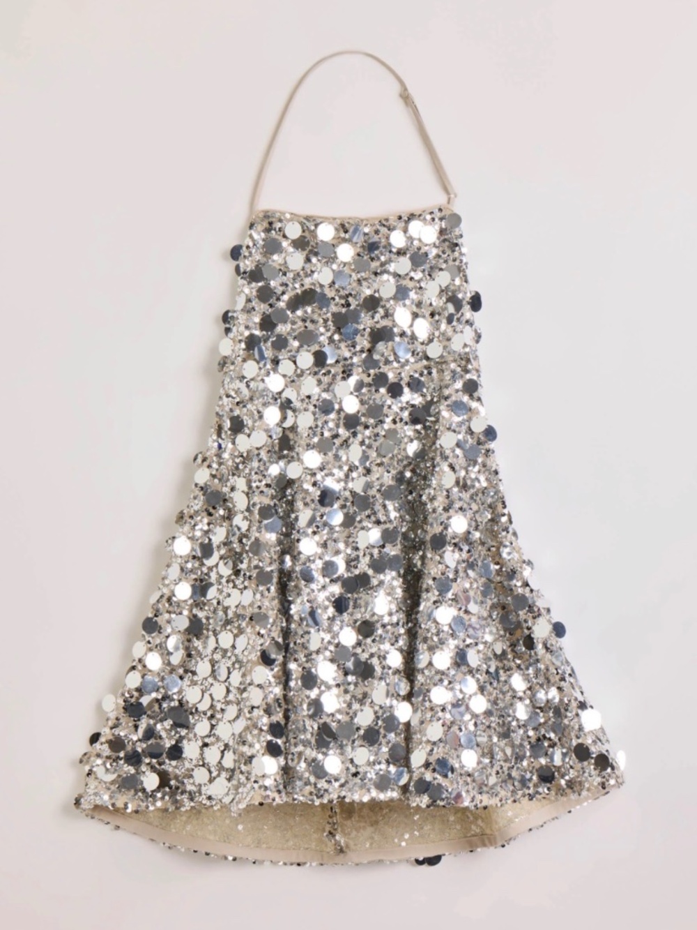 Bardot Girls Tia Sequin Halter Dress In Silver 10 NWT